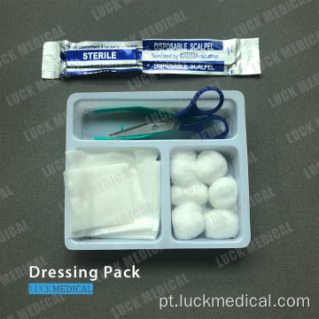 Kit de curativo médico descartável